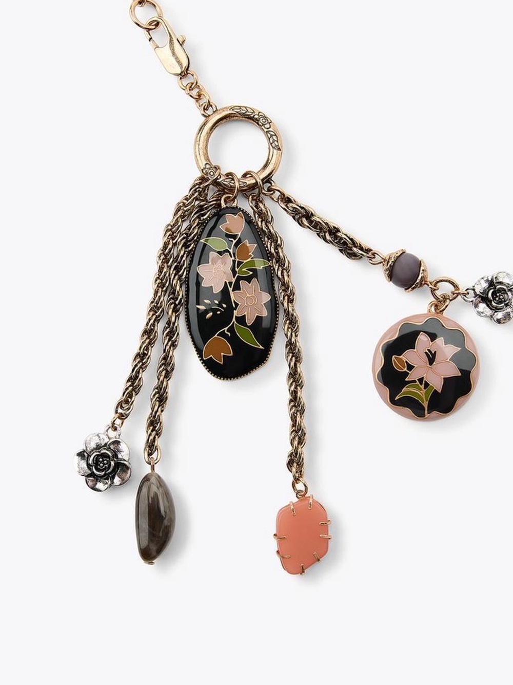 Zara Gold Tone Belt with Resin Charms - Picture 7 of 9